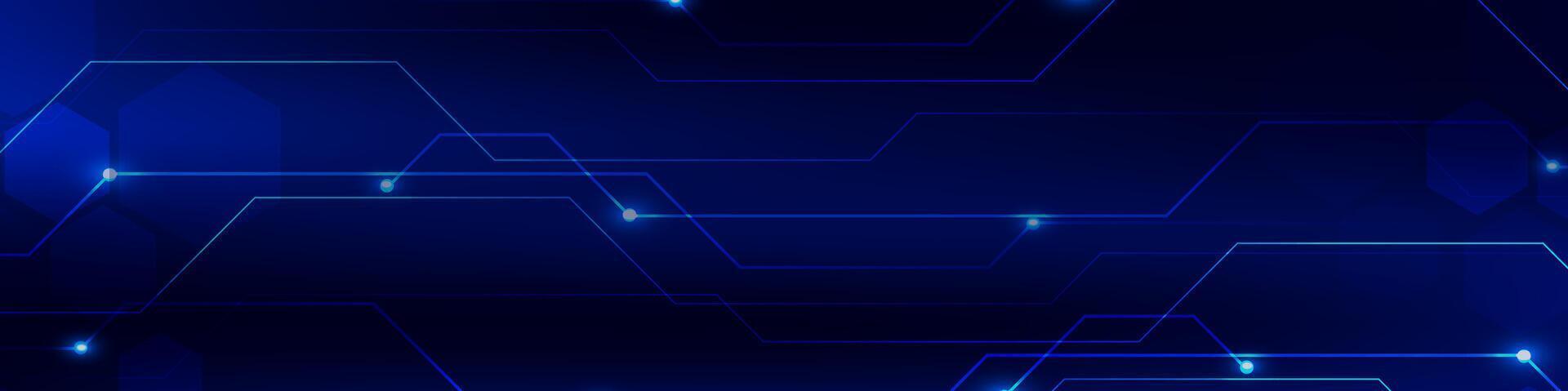 Gradient Digital Technologie Banner. futuristisch Banner zum verschiedene Design Projekte eine solche wie Webseiten, Präsentationen, drucken Materialien, Sozial Medien Beiträge vektor