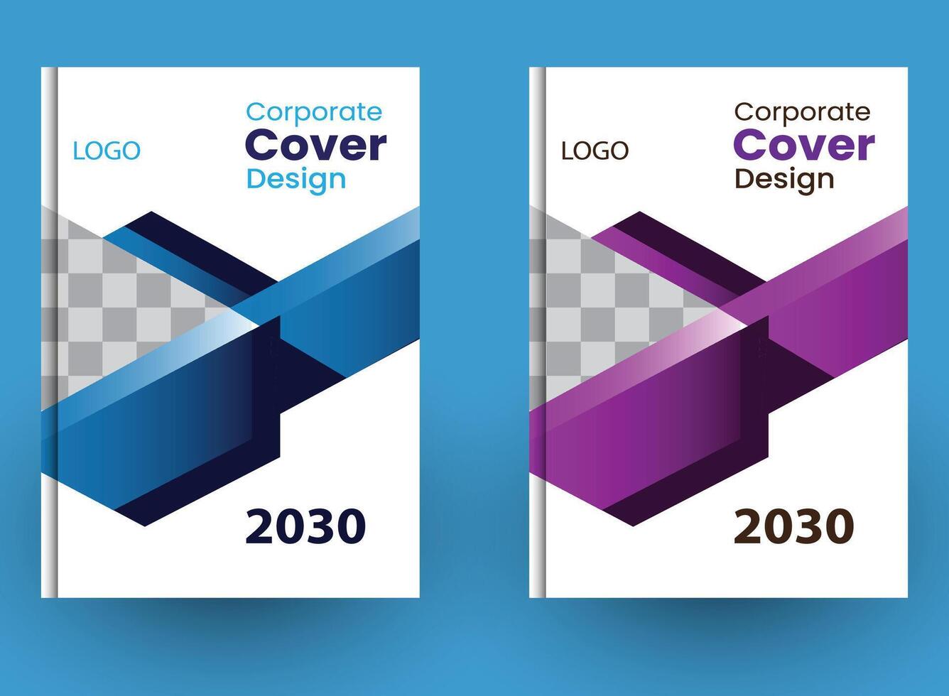 Vorlage für das Design des Corporate Covers vektor