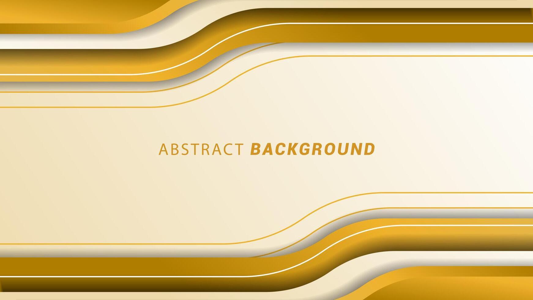 Vektor Illustration von ein Luxus abstrakt Hintergrund mit Weiß und Gold Rahmen. modern elegant Hintergrund Banner mit Linien.