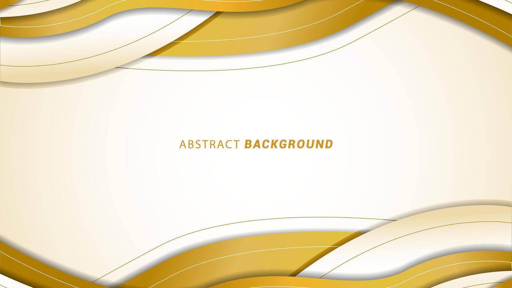 Vektor Illustration von ein Luxus abstrakt Hintergrund mit Weiß und Gold Rahmen. modern elegant Hintergrund Banner mit Linien.