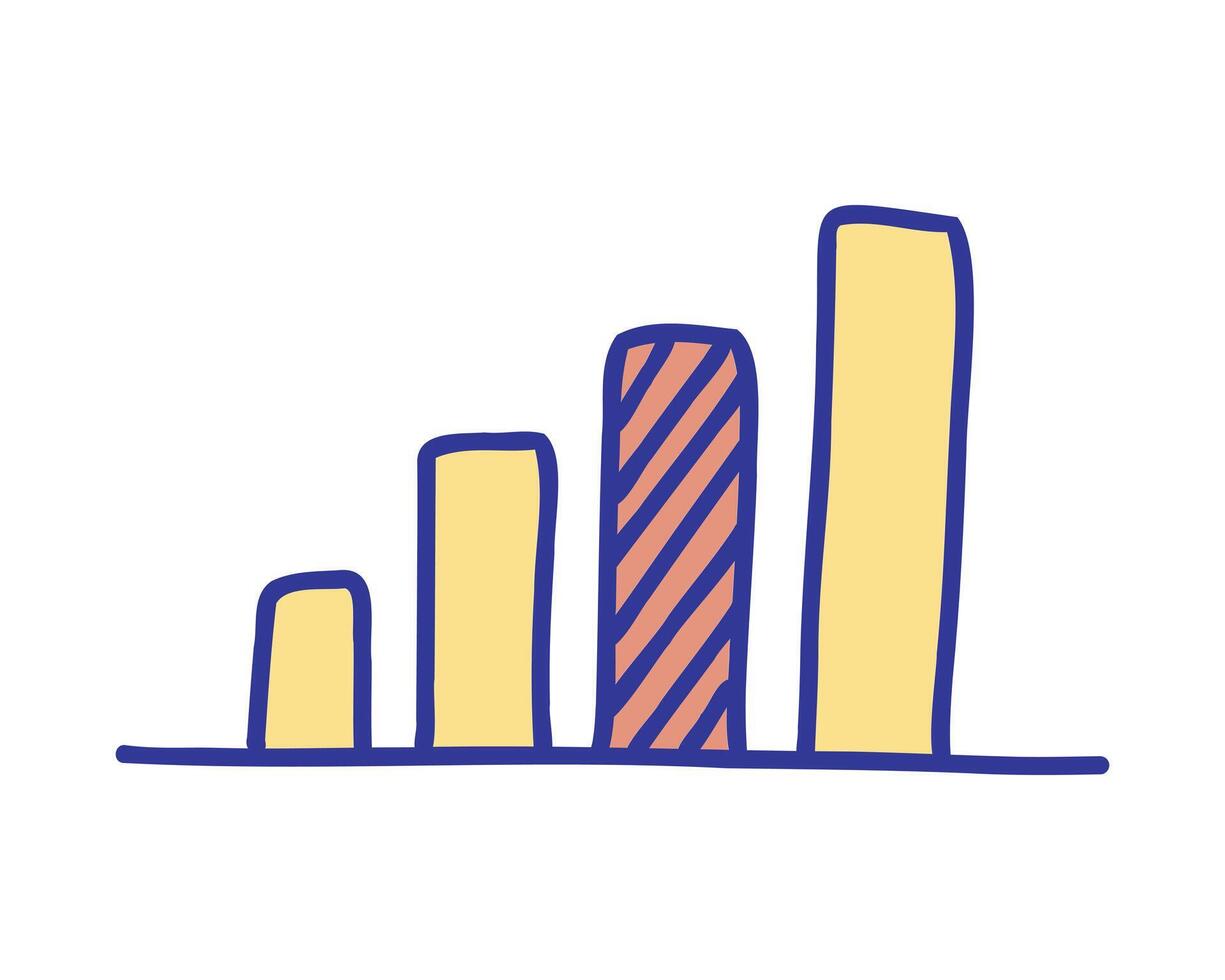 statistik barer ikon över vit bakgrund, fylla stil, vektor illustration