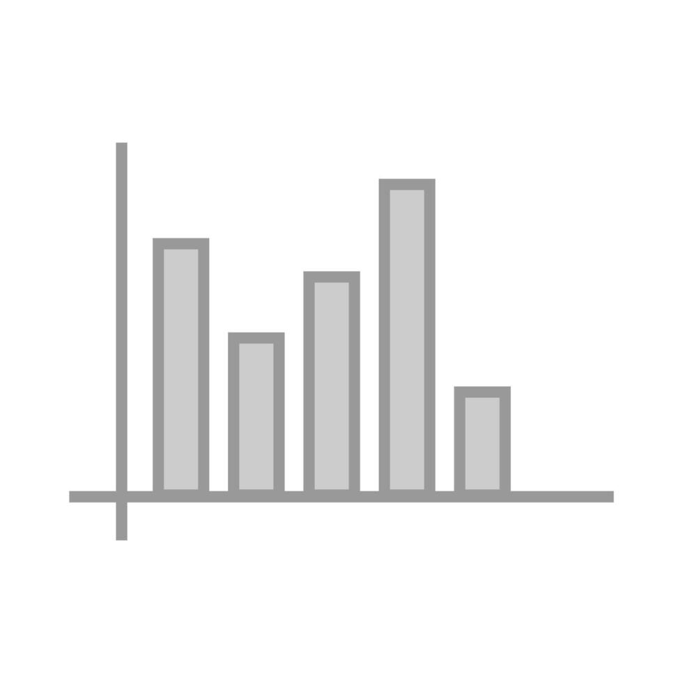 Statistiken Riegel Grafik Symbol Über Weiß Hintergrund, Linie Stil, Vektor Illustration. einfach Mathematik Illustration im dunkel Farbe mit Linien. lehrreich Design Elemente