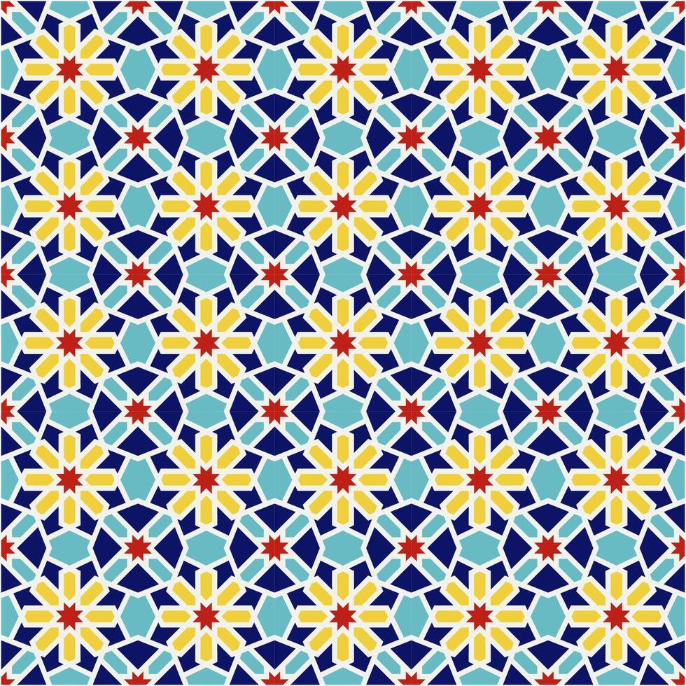 Arabisch Muster Hintergrund. islamisch Ornament Vektor. traditionell arabisch Geometrie. vektor