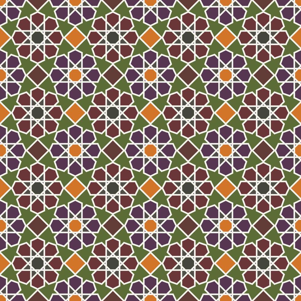 Arabisch Muster Hintergrund. islamisch Ornament Vektor. traditionell arabisch Geometrie. vektor