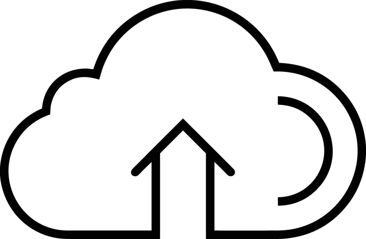 Wolke Symbol Symbol Vektor Bild. Illustration von das Hosting Lager Design Bild