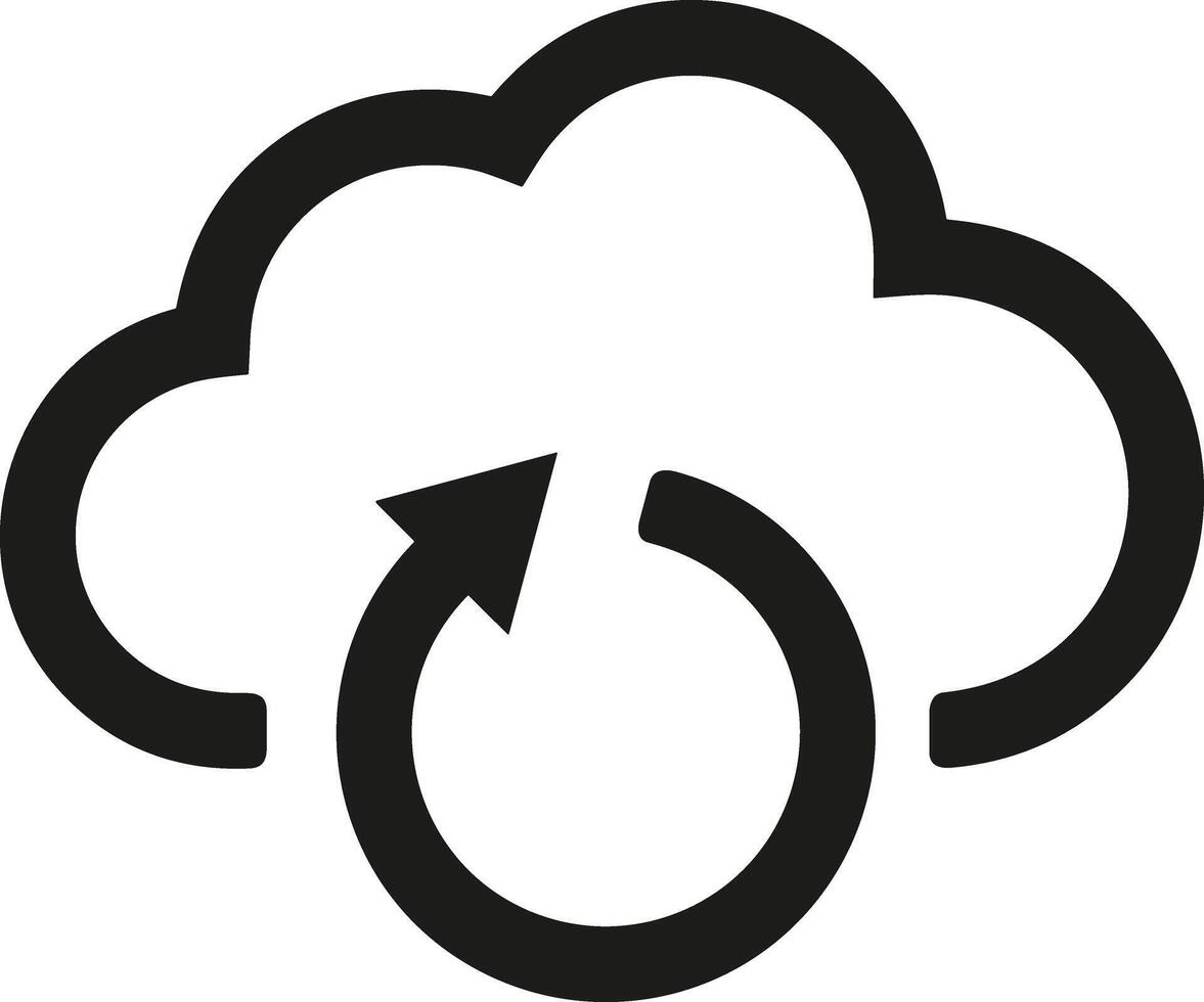 Wolke Symbol Symbol Vektor Bild. Illustration von das Hosting Lager Design Bild