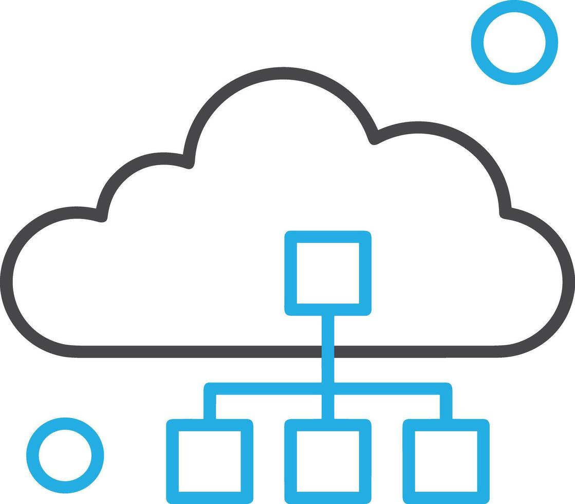 moln ikon symbol vektor bild. illustration av de värd lagring design bild
