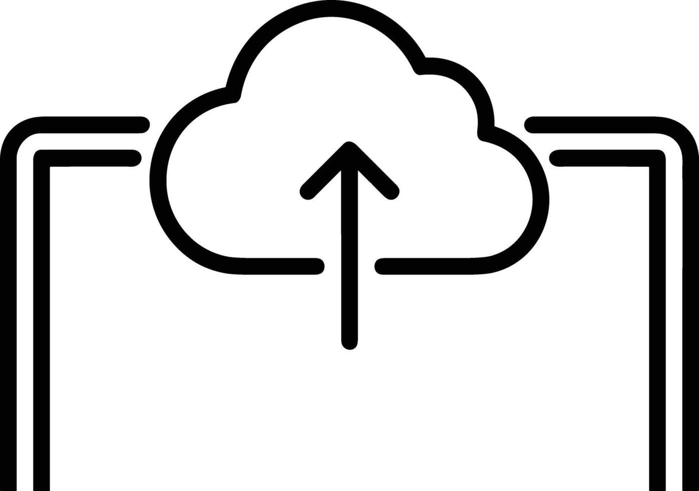 Wolke Symbol Symbol Vektor Bild. Illustration von das Hosting Lager Design Bild