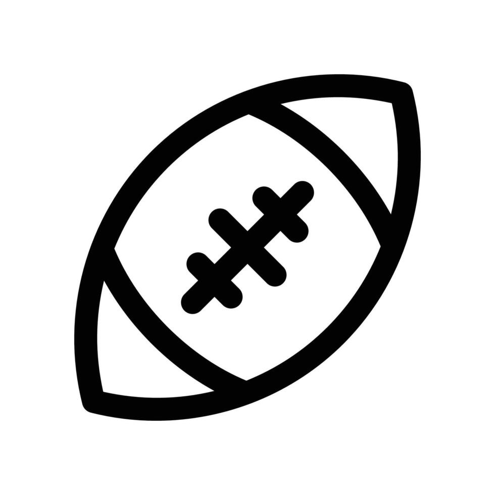 amerikan fotboll ikon. vektor linje ikon för din hemsida, mobil, presentation, och logotyp design.