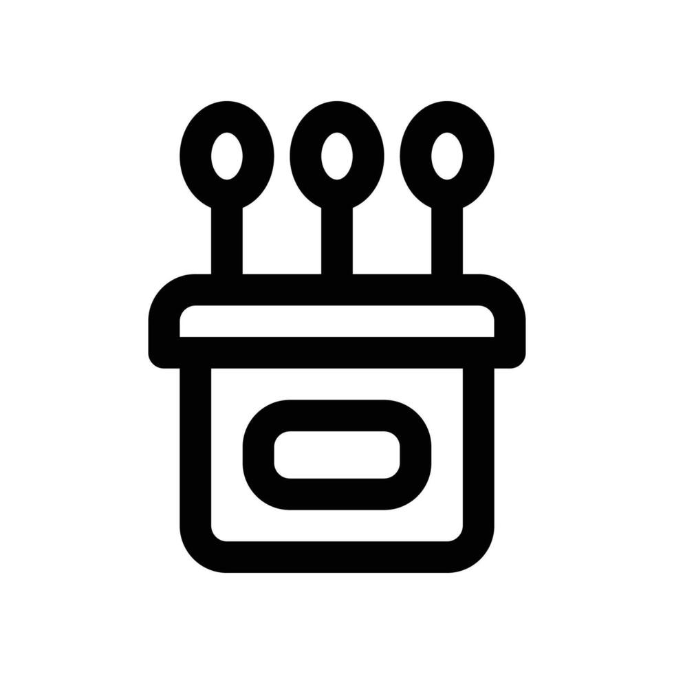 Baumwolle Knospe Symbol. Vektor Linie Symbol zum Ihre Webseite, Handy, Mobiltelefon, Präsentation, und Logo Design.