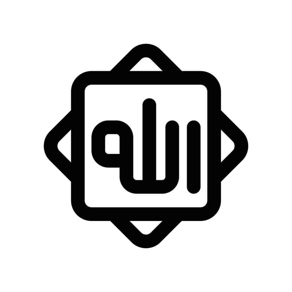 islam ikon. vektor linje ikon för din hemsida, mobil, presentation, och logotyp design.