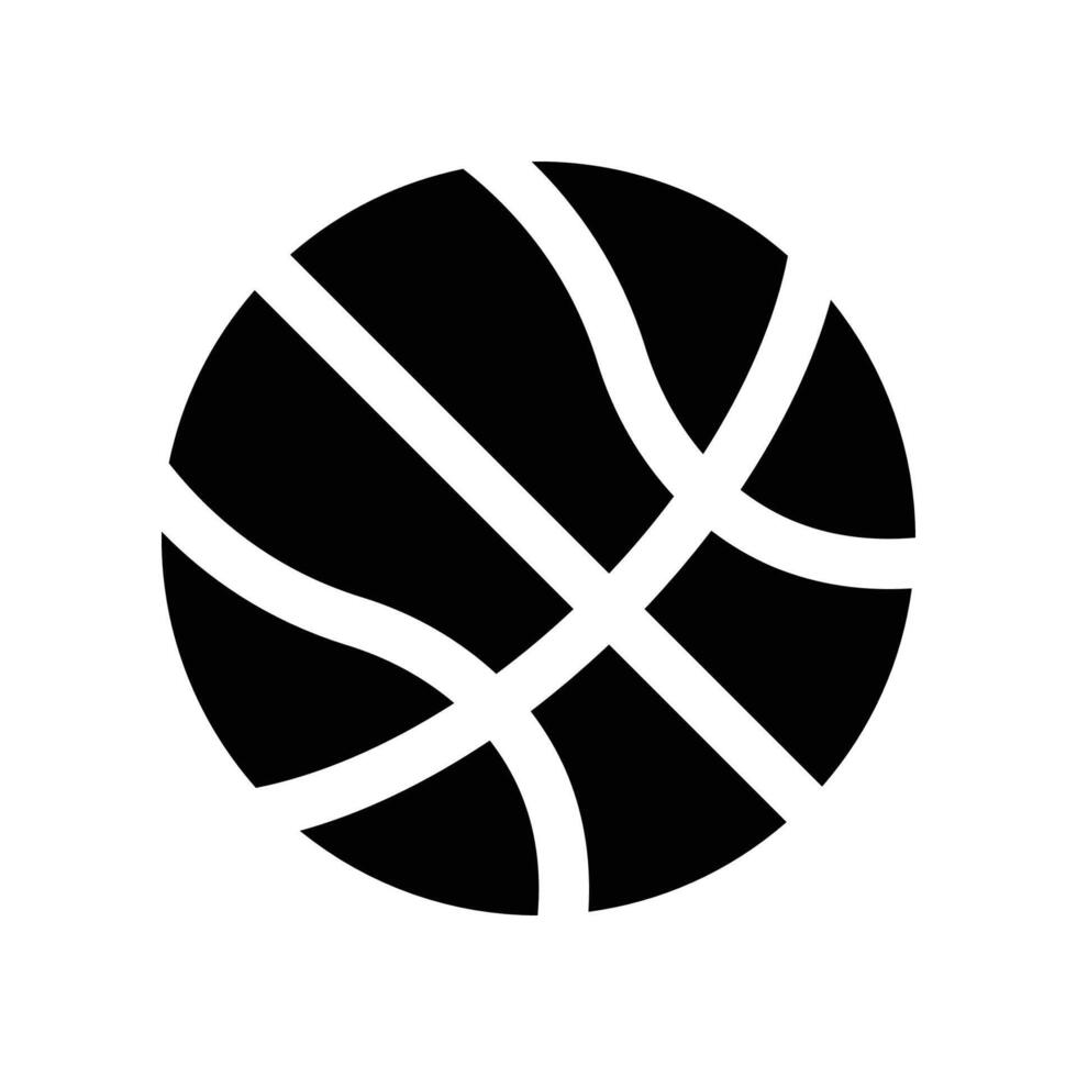 Basketball Symbol. Vektor Glyphe Symbol zum Ihre Webseite, Handy, Mobiltelefon, Präsentation, und Logo Design.