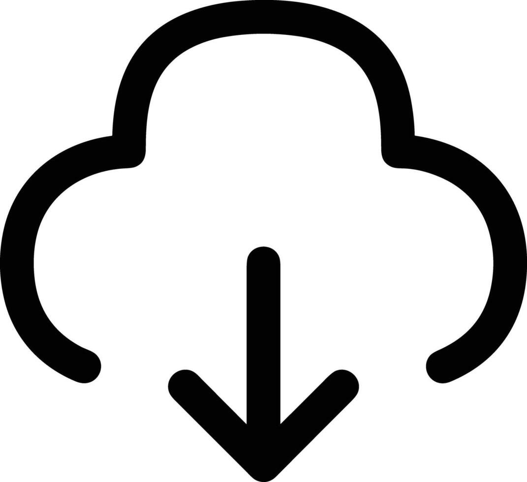 Wolke Symbol Symbol Vektor Bild. Illustration von das Hosting Lager Design Bild