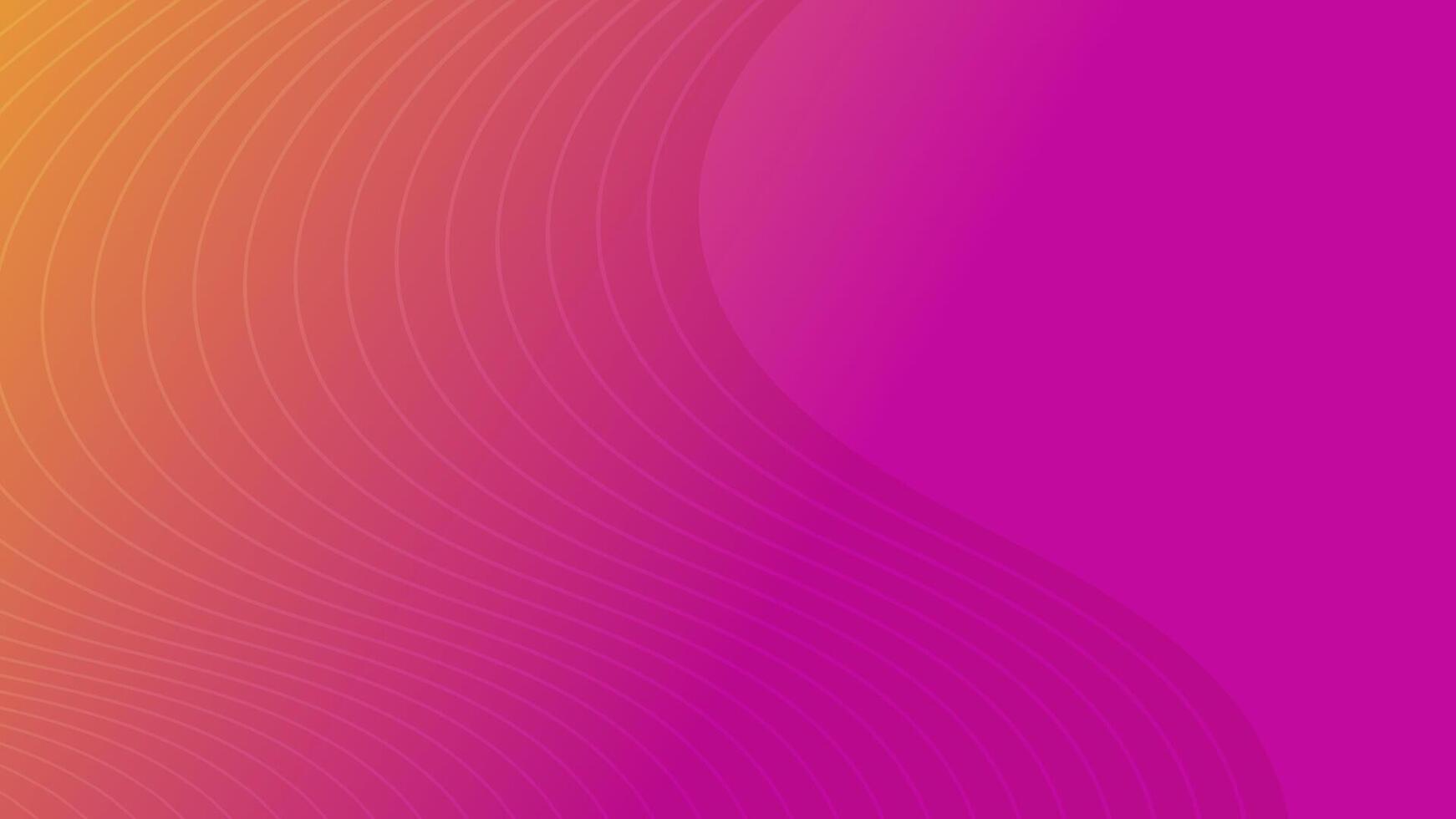 modern bunt Gradient Hintergrund mit Welle Linien vektor