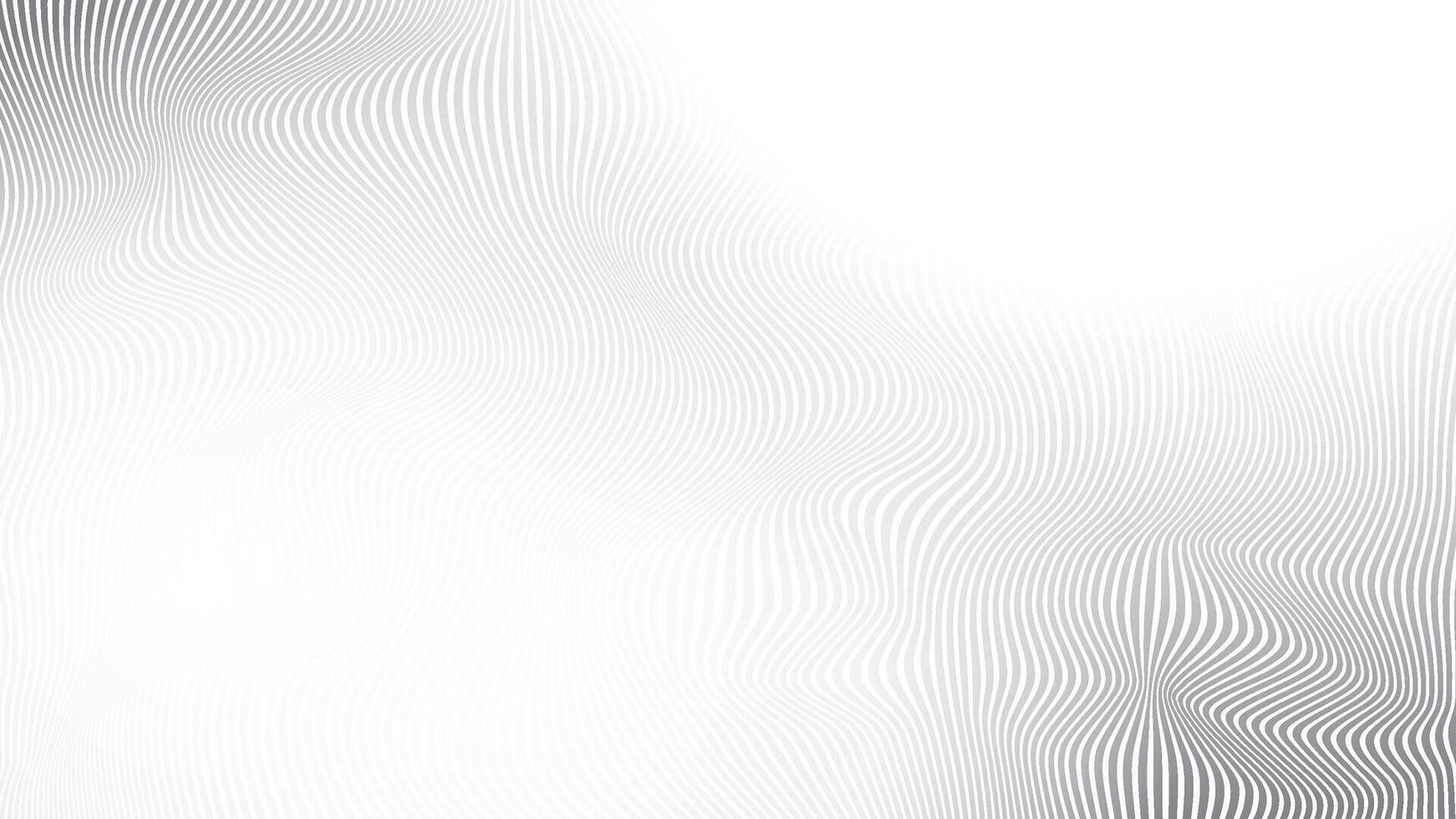 abstrakt Weiß und grau Farbe Hintergrund mit Welle Linie Muster. Vektor Illustration.