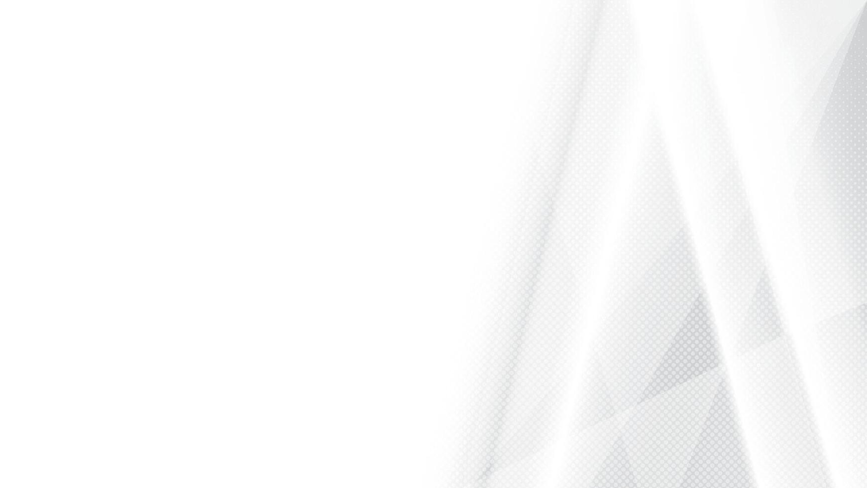 abstrakt Weiß und grau Farbe, modern Design Streifen Hintergrund mit geometrisch gestalten und Halbton Wirkung. Vektor Illustration.