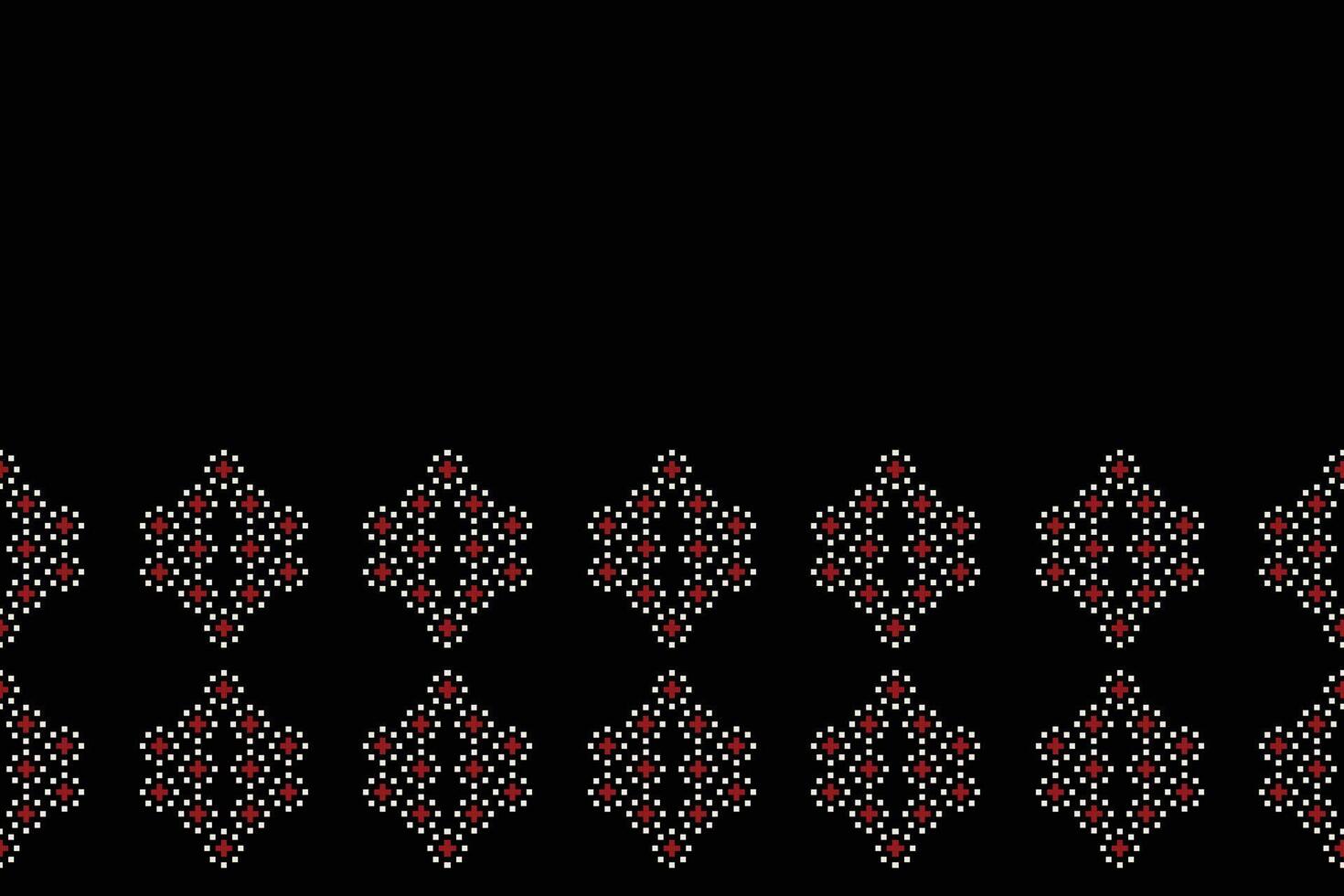 traditionell etnisk motiv ikat geometrisk tyg mönster korsa stitch.ikat broderi etnisk orientalisk pixel svart background.abstract, vektor, illustration. textur, halsduk, dekoration, tapeter. vektor