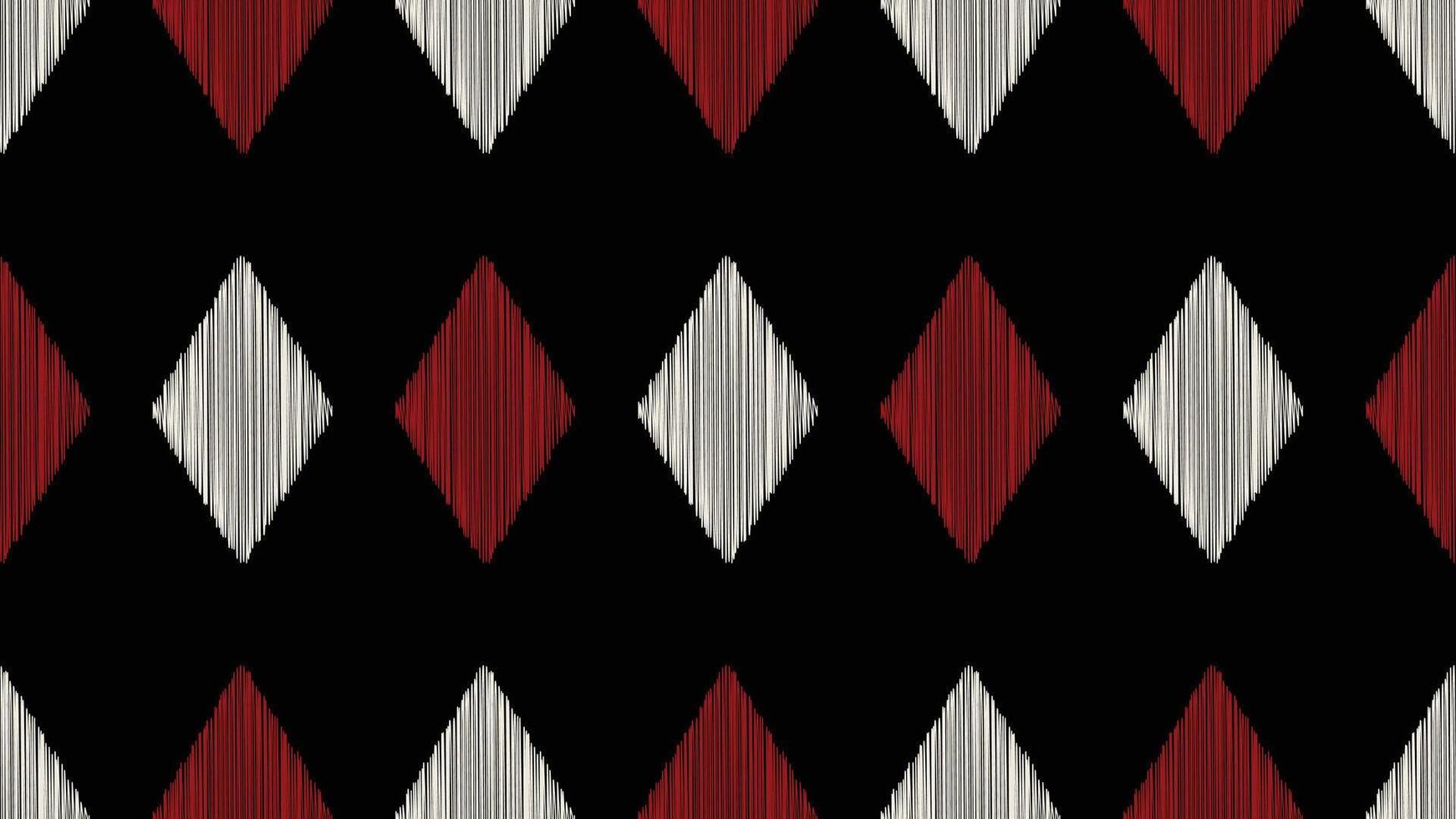 traditionell etnisk ikat motiv tyg mönster geometrisk stil.afrikansk ikat broderi etnisk orientalisk mönster svart bakgrund tapet. abstrakt, vektor, illustration.texture, ram, dekoration. vektor