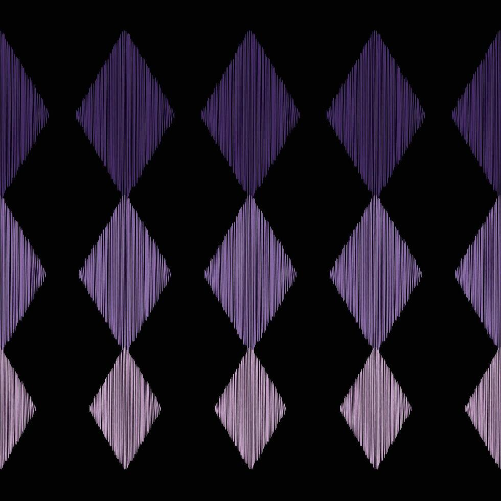 traditionell etnisk ikat motiv tyg bakgrund mönster geometrisk .afrikansk ikat broderi etnisk orientalisk mönster svart bakgrund tapet. abstrakt, vektor, illustration.texture, ram, dekoration. vektor