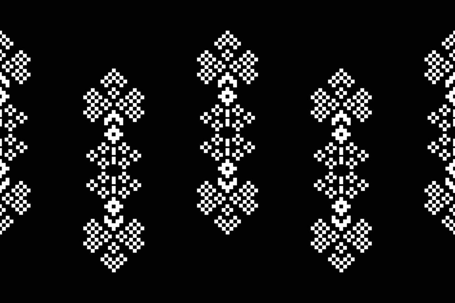 traditionell etnisk motiv ikat geometrisk tyg mönster korsa stitch.ikat broderi etnisk orientalisk pixel svart background.abstract, vektor, illustration. textur, halsduk, dekoration, tapeter. vektor