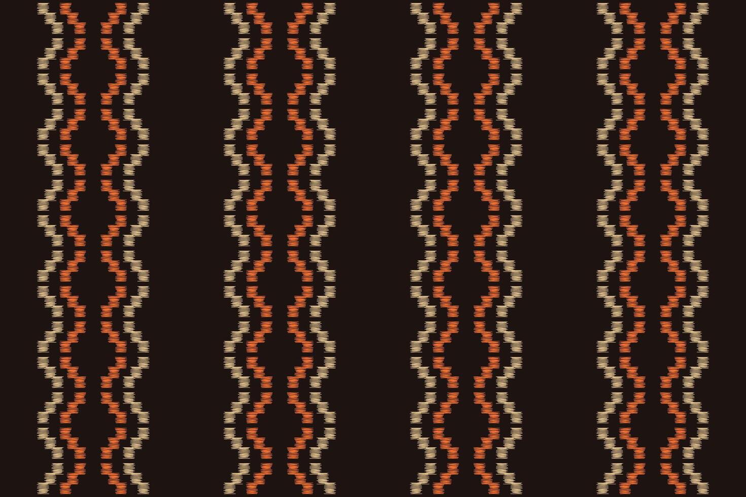 traditionell ethnisch Ikat Motiv Stoff Muster geometrisch Stil.afrikanisch Ikat Stickerei ethnisch orientalisch Muster braun Hintergrund Hintergrund. abstrakt, Vektor, Illustration. Textur, Rahmen, Dekoration. vektor