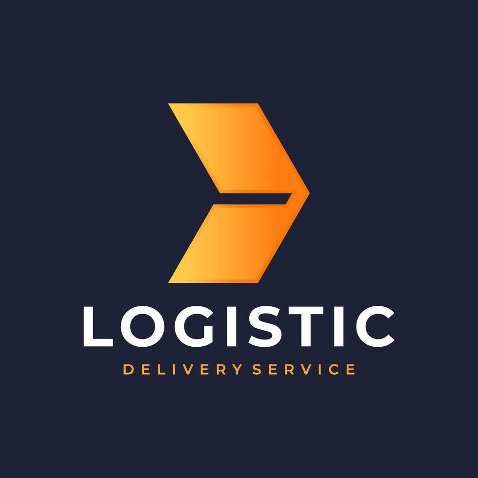 logistisch Unternehmen Vektor Logo. Lieferung Symbol. Pfeil Symbol. Pfeil Vektor. Lieferung Bedienung Logo. Netz, Digital, Geschwindigkeit, Marketing, Netzwerk Symbol.