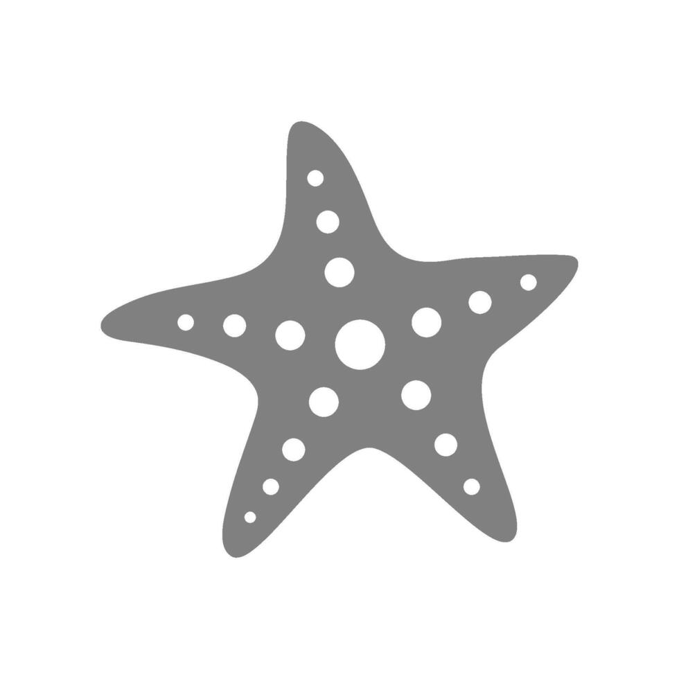 sjöstjärna ikon logotyp design vektor