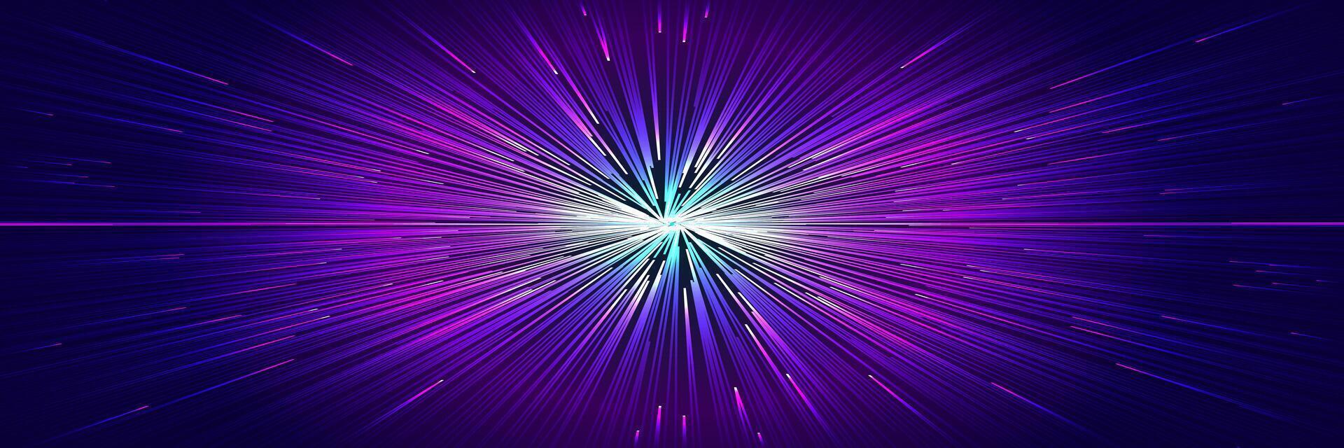 neon hastighet linje bakgrund radiell effekt vektor