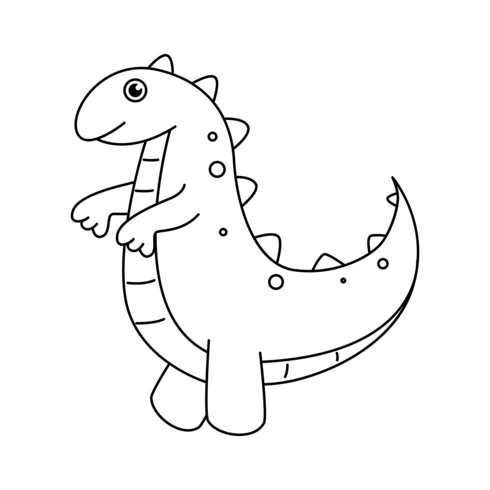 süß Dinosaurier Färbung Seiten zum Kinder und Erwachsene vektor