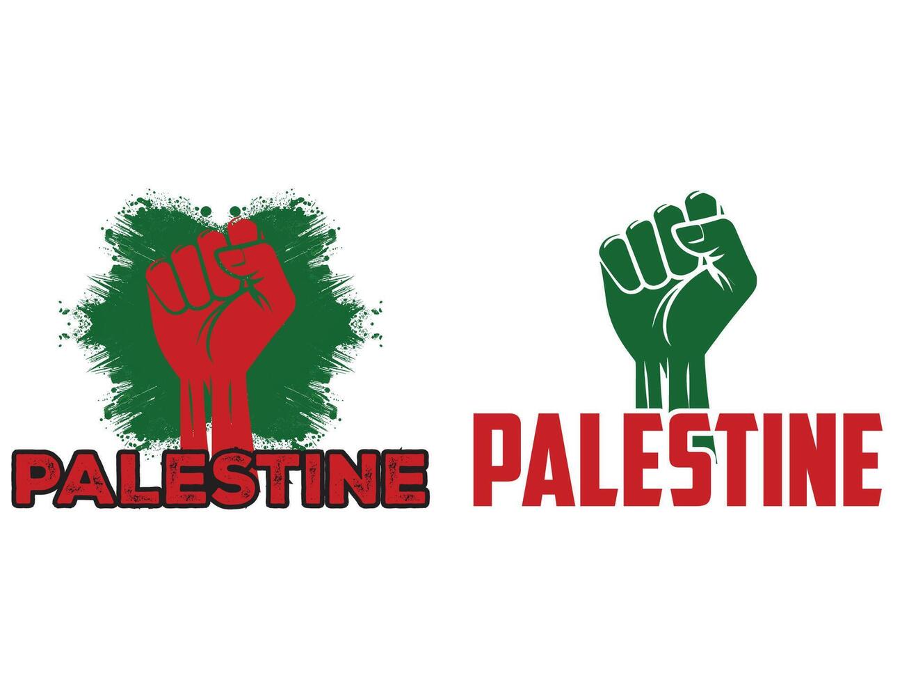 palestina tshirt logotyp design vektor