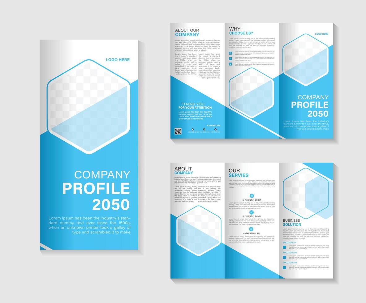 kreativa business trifold broschyr mall vektor