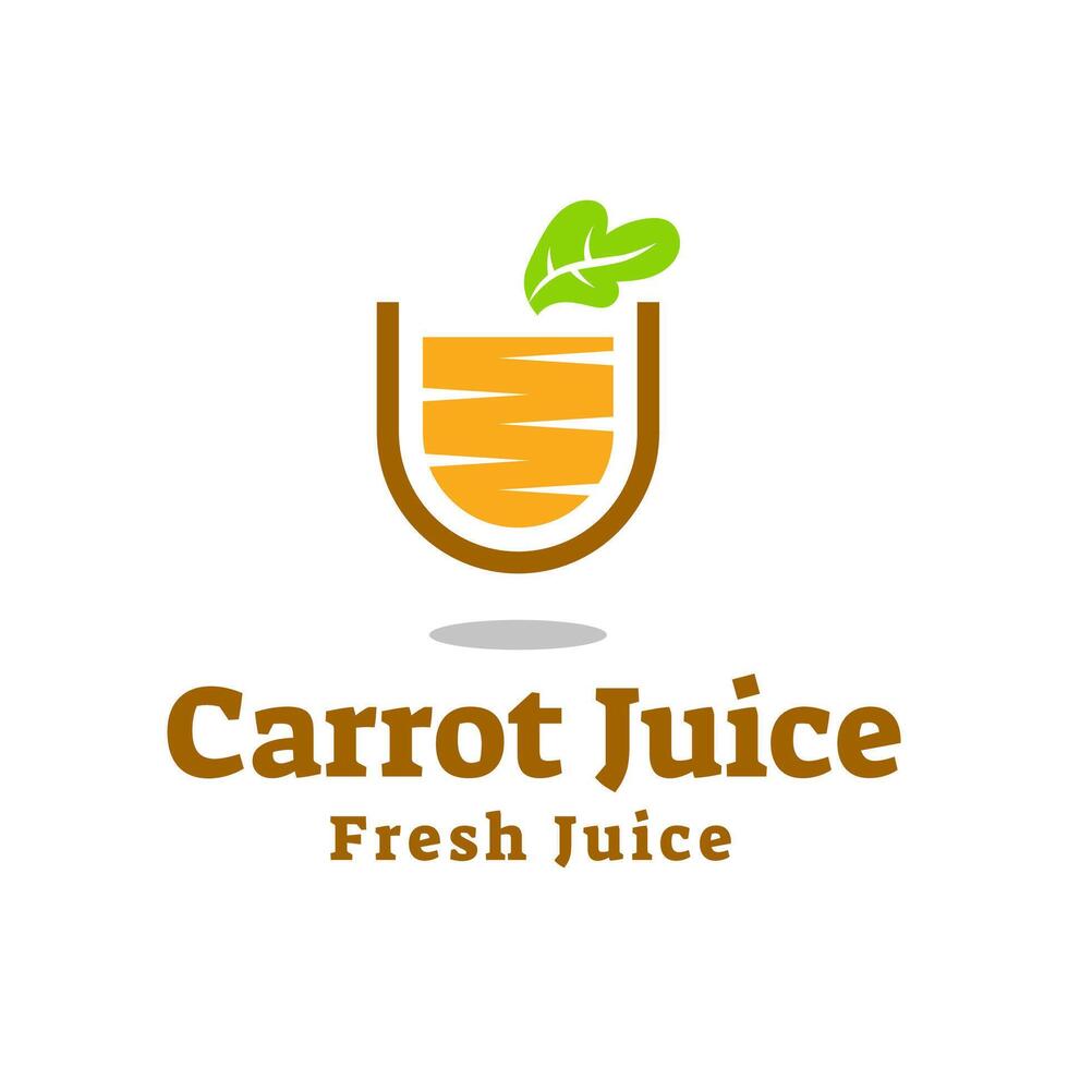 juice morot logotyp, färsk morot dryck logotyp design vektor mall isolerat på vit bakgrund.