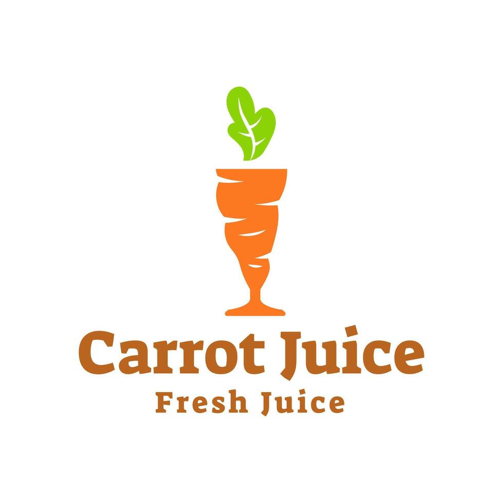 juice morot logotyp, färsk morot dryck logotyp design vektor mall isolerat på vit bakgrund.