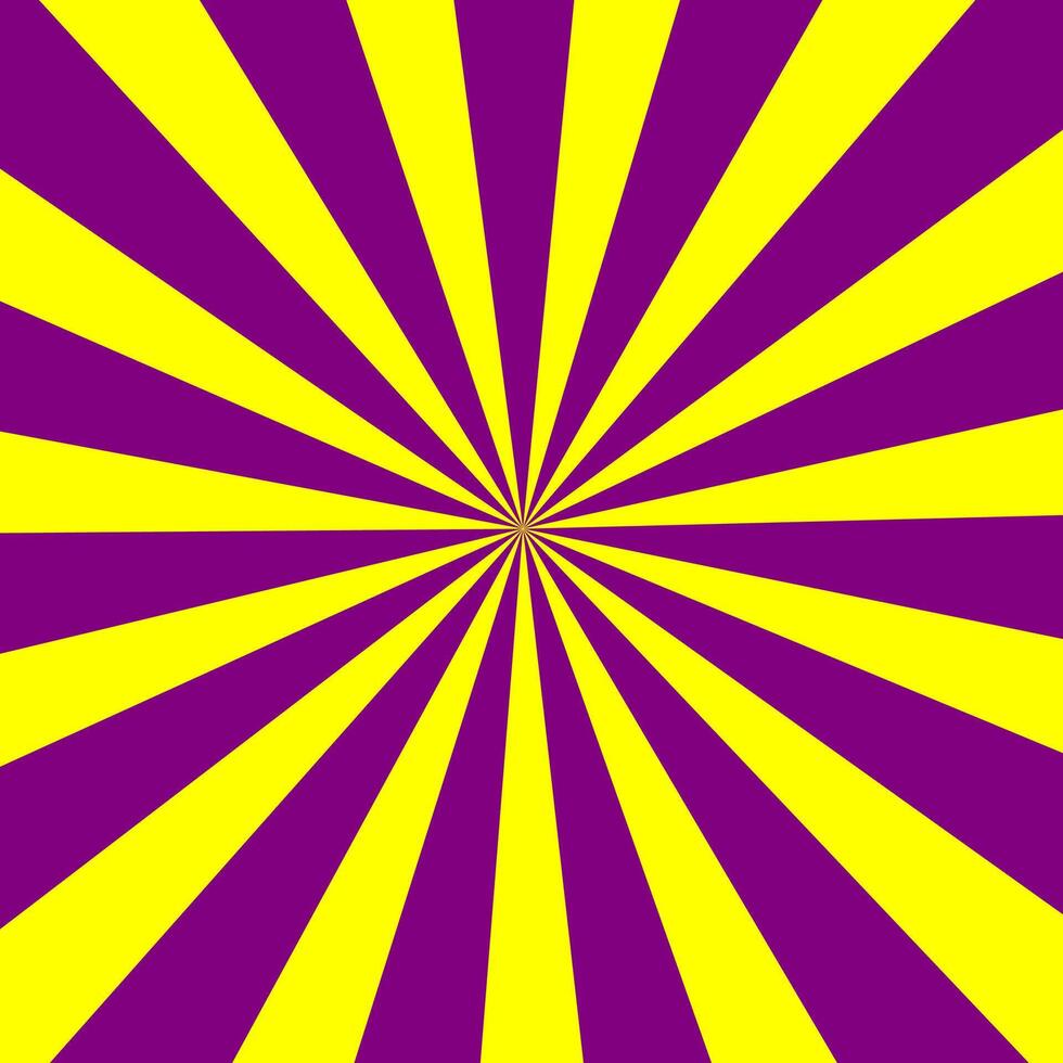 hell lila und Gelb Sunburst Jahrgang Muster Hintergrund vektor