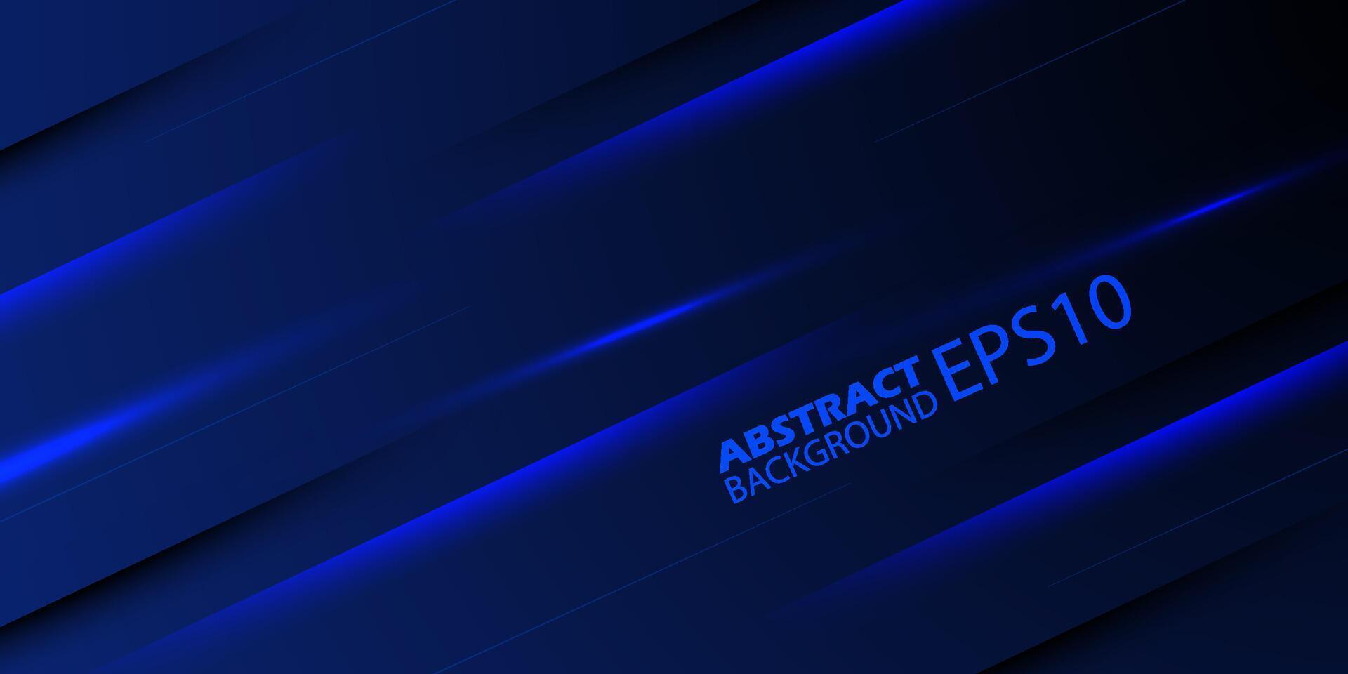 abstrakt dunkel Blau Hintergrund. futuristisch elegant Konzept. Blau Hintergrund mit geometrisch Licht und Formen. 3d Streifen Linien mit Schatten. Bewegung bunt Blau Hintergrund. eps10 Vektor