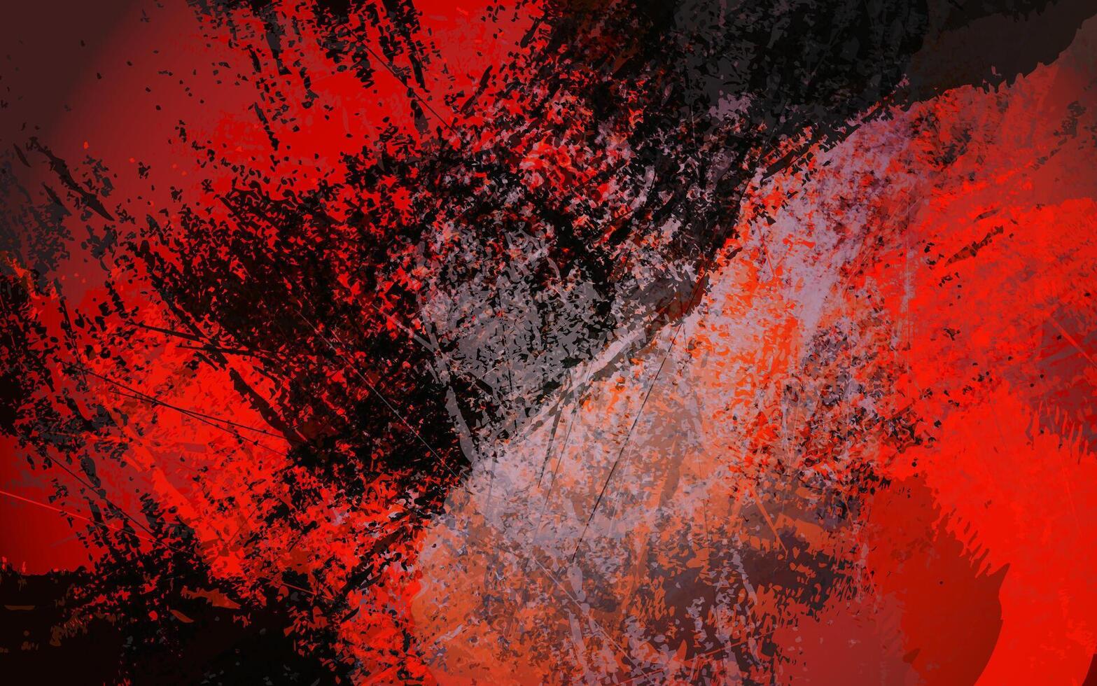 Grunge Textur schwarz und rot Farbe Hintergrund Vektor