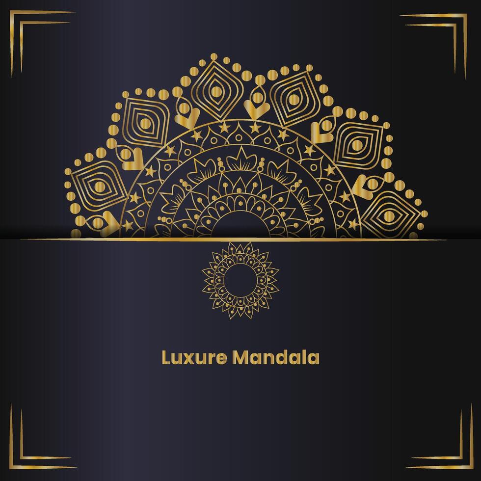 Luxus-Mandala-Design vektor