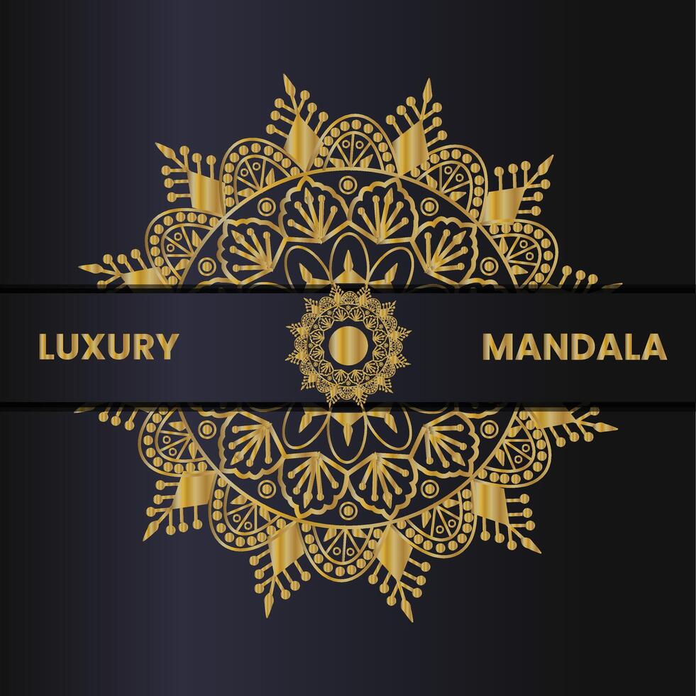 Luxus-Mandala-Design vektor