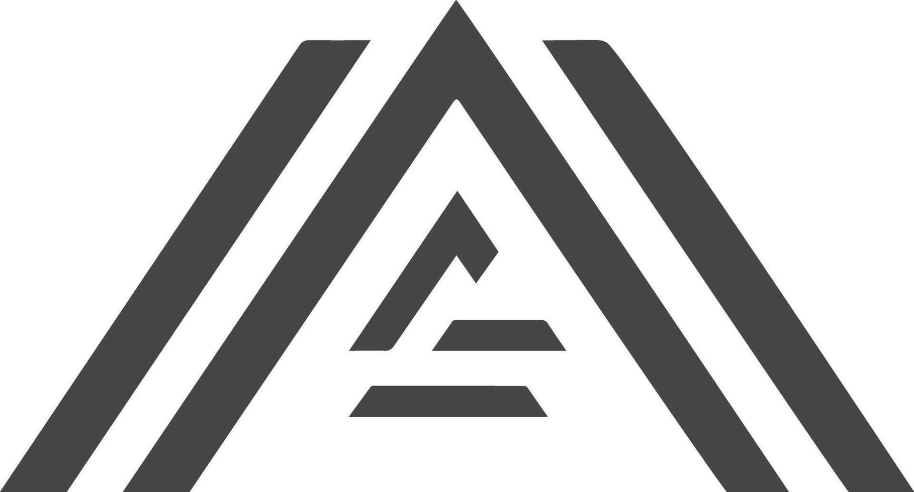 kreativ Logo mit das Brief ein zum Geschäft auf ein Weiß Hintergrund. mit Linien. minimalistisch vektor