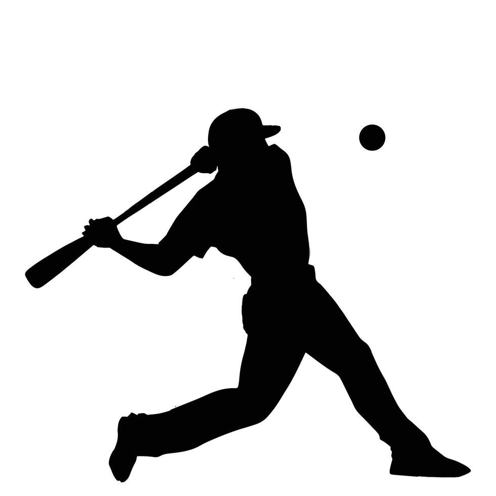 Baseball Vektor Silhouette Vorlagen. spielen, Baseball Vektor, Ball, Turnier, Logo, spielerisch, Spielplatz