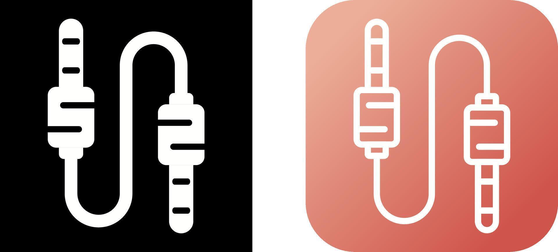 Audio- Kabel Vektor Symbol