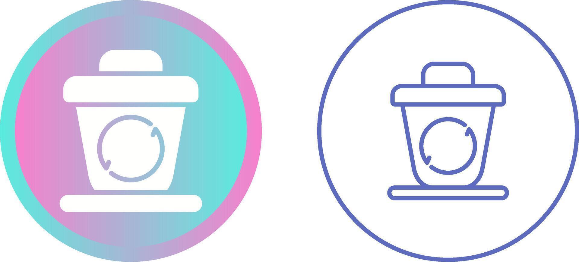 Recycling Behälter Vektor Symbol