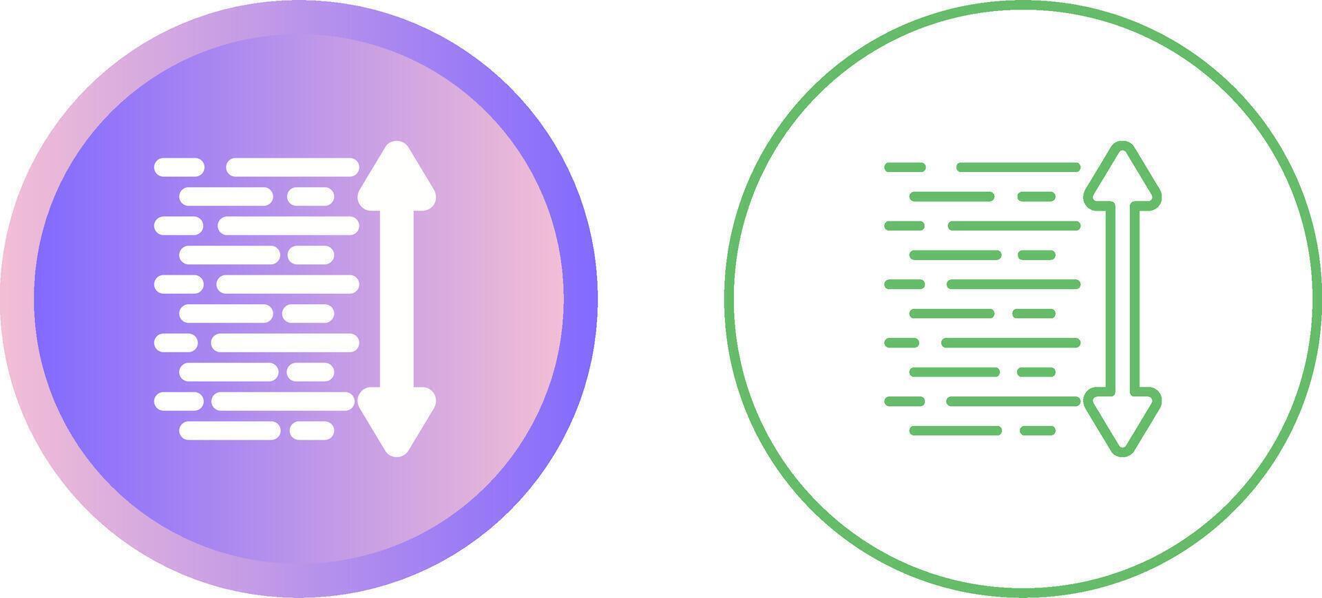 Linie Abstand Vektor Symbol