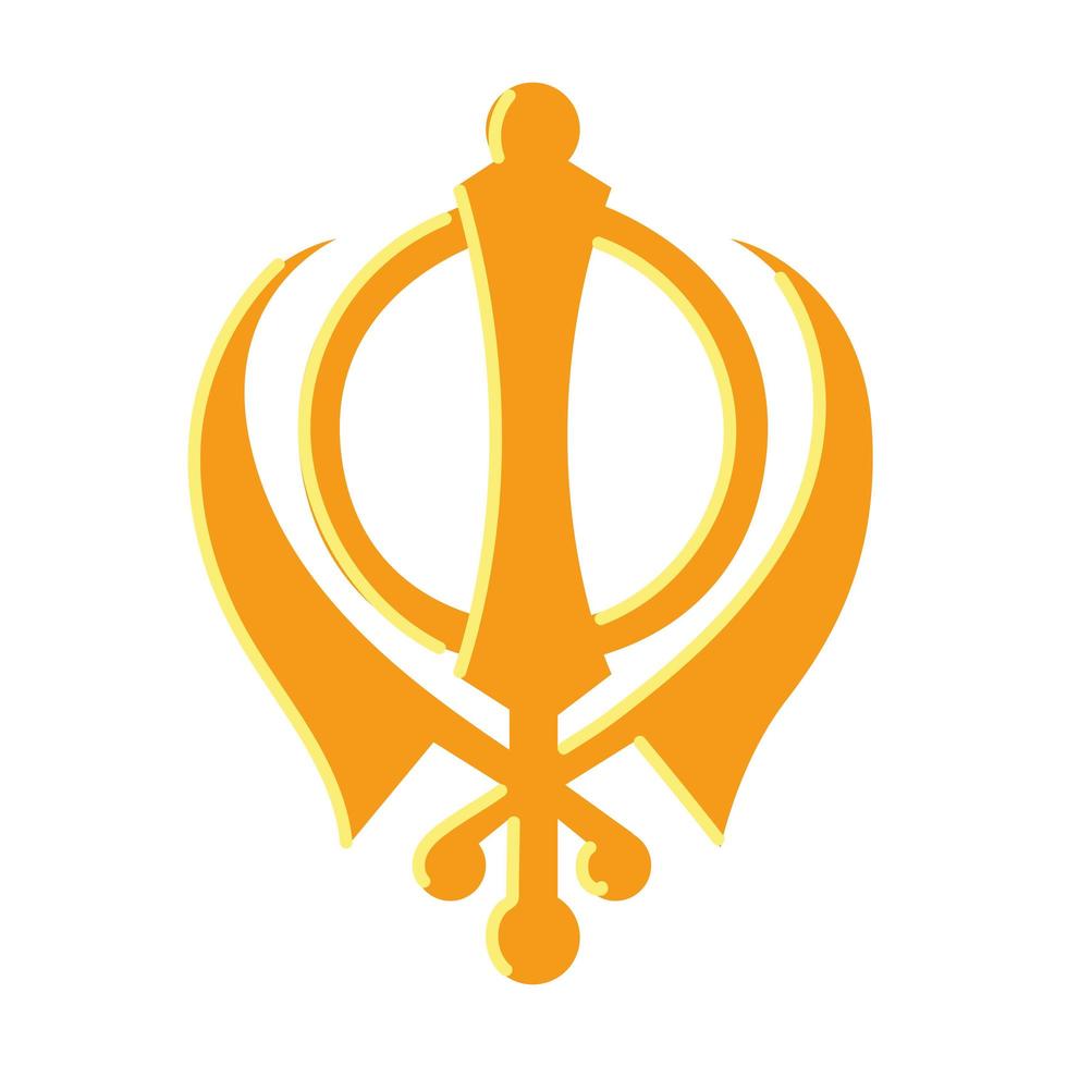 sikhism religion khanda vektor