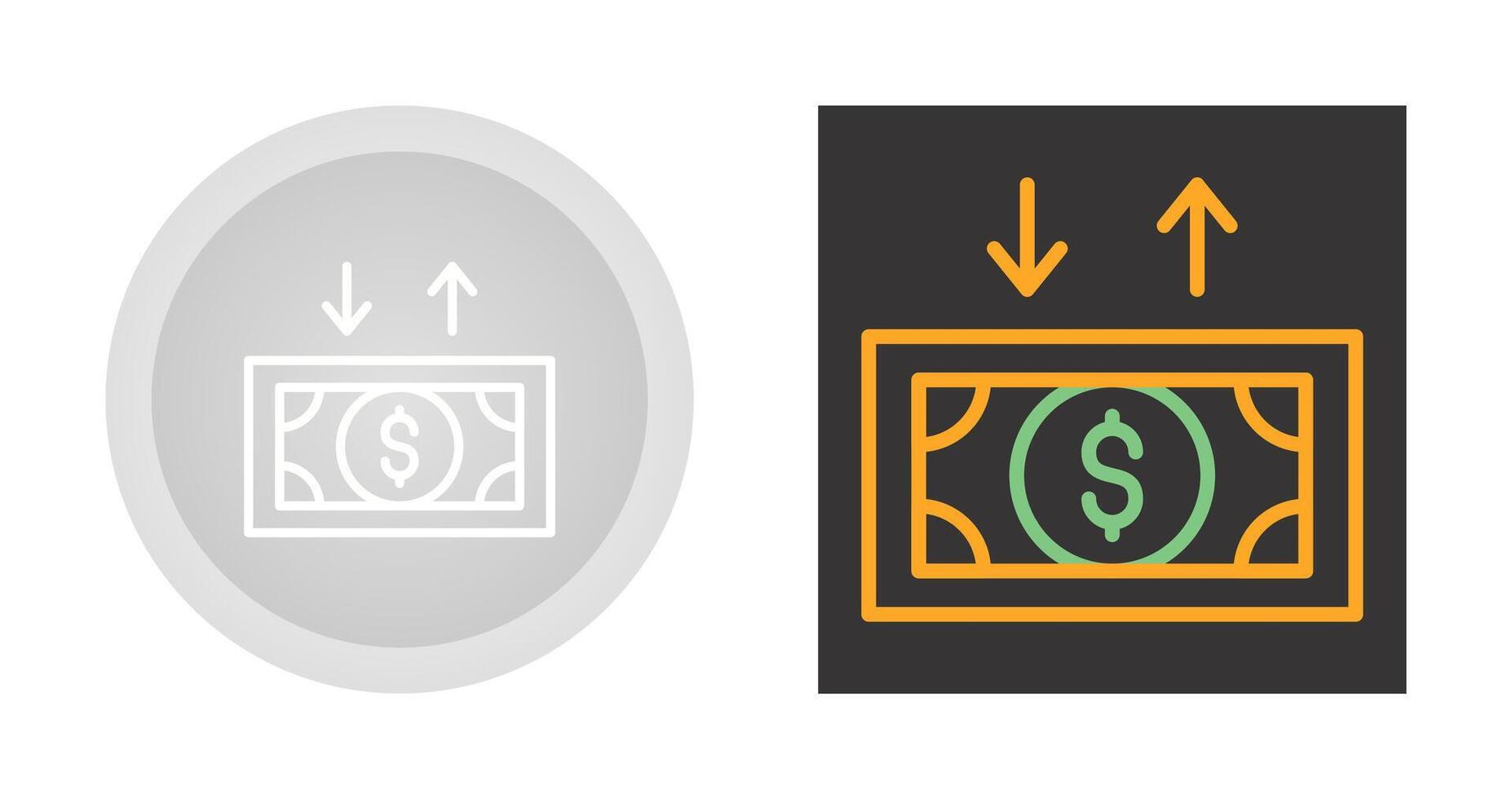 Cashflow-Vektorsymbol vektor