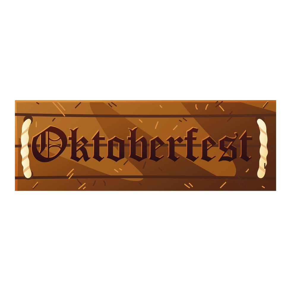 oktoberfest skylt tavla vektor