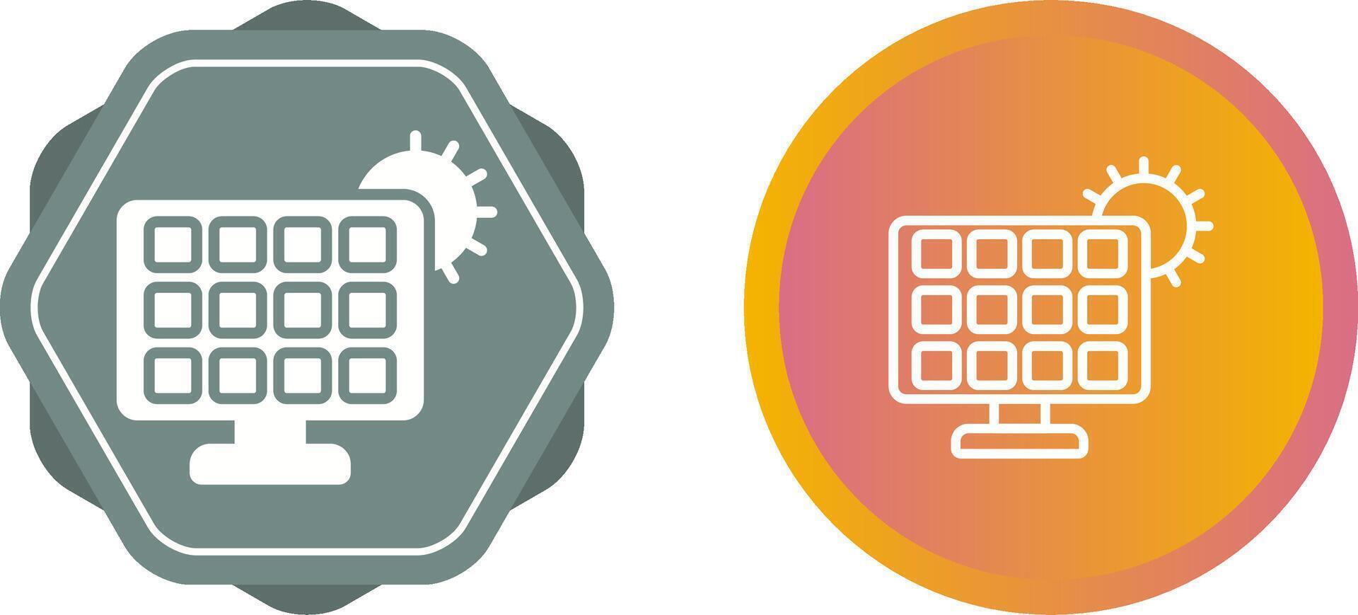 Solar- Panel Ladegerät Vektor Symbol