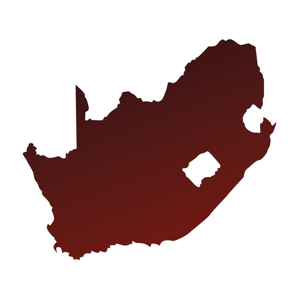 Karte von Südafrika vektor
