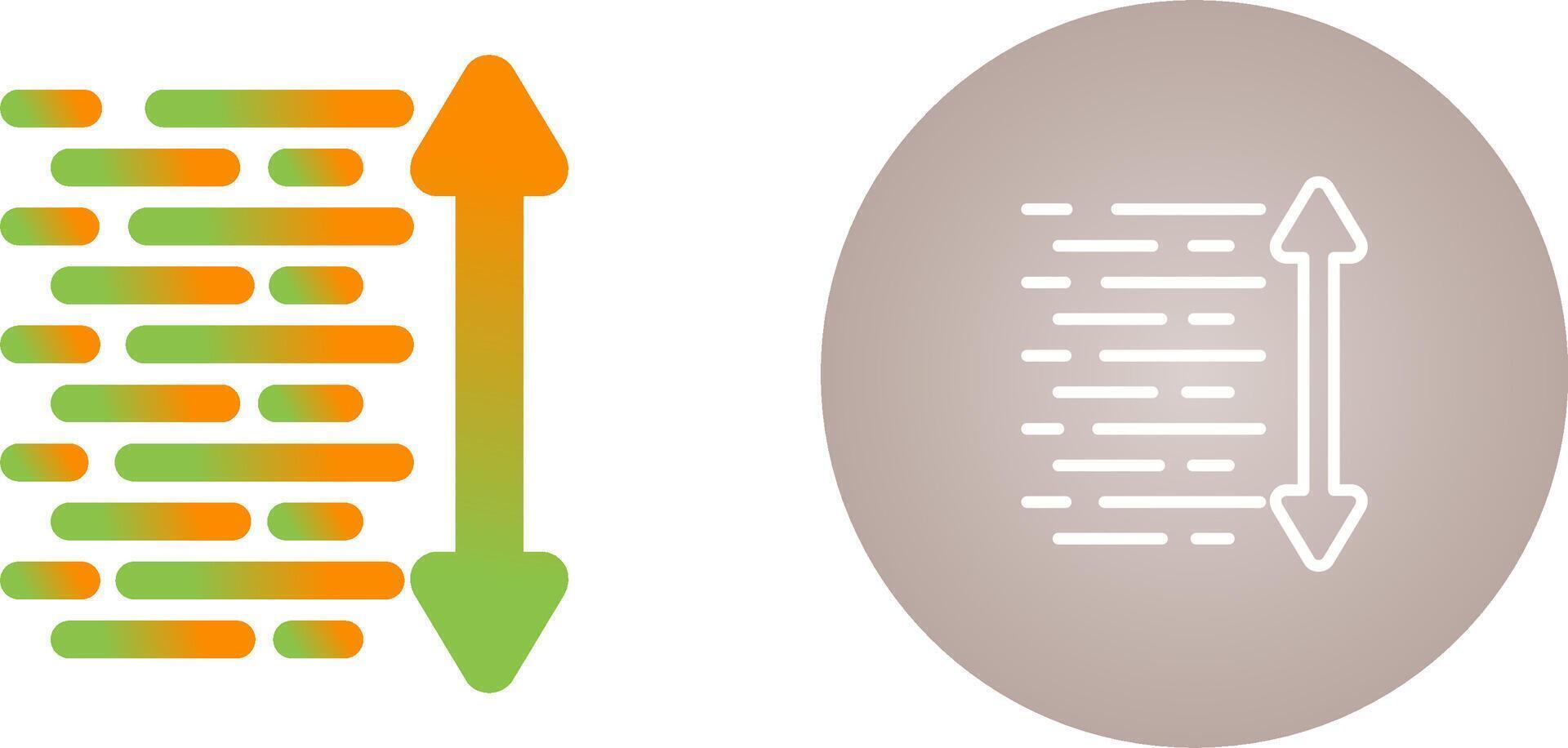 Linie Abstand Vektor Symbol