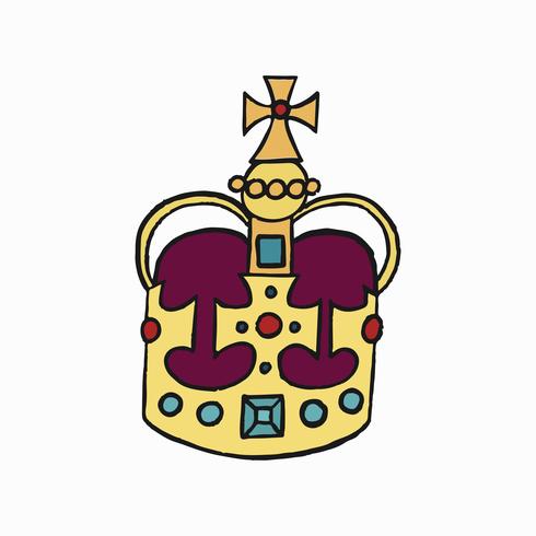 St Edward Crown, en av Crown Jewels of United Kingdom illustration vektor